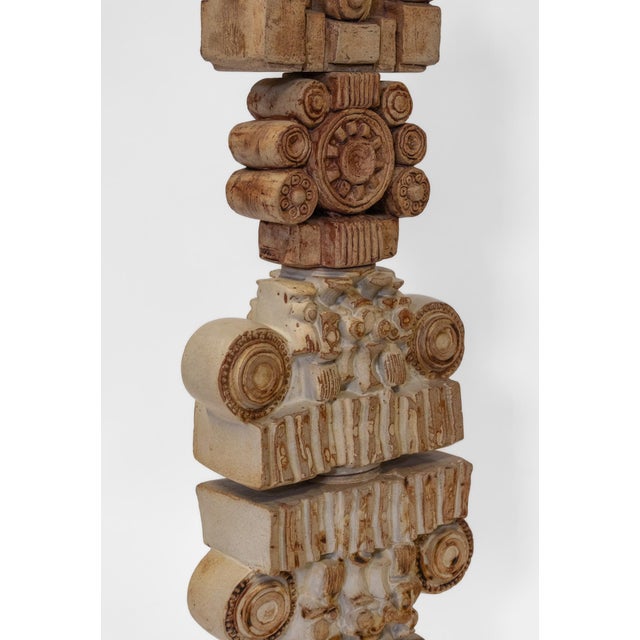 1970s Large Brutalist Sculptural Totem Studio Floor Lamp by Bernard Rooke, England, 1970s For Sale - Image 5 of 16