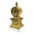 French Chelsea Neoclassical Gilt Bronze & Marble Mantle Clock Girandole Set For Sale - Image 6 of 18