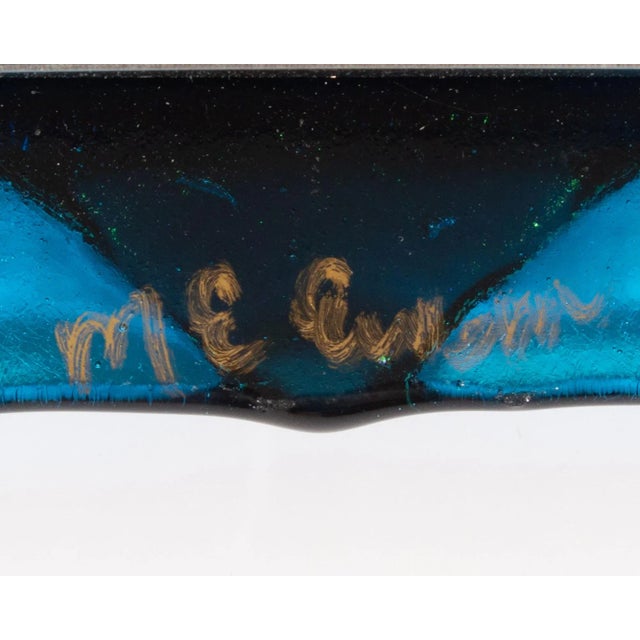 Christine McEwan Jim Freeburn Verre Visage Studio Fused Glass Picture Frame For Sale In Indianapolis - Image 6 of 6