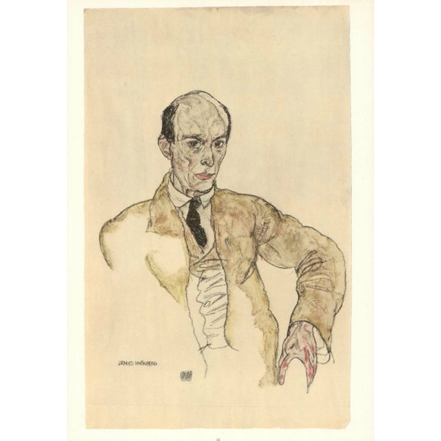 Artist:Egon Schiele Country:Austria Title:Composer Arnold Schoenberg Medium:Lithograph – 52 Marks:Signed in plate...
