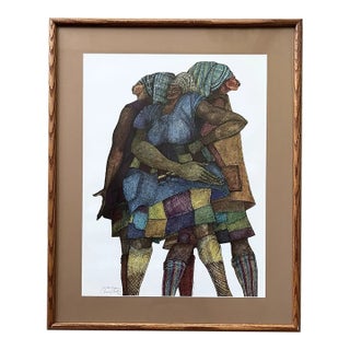 1990 Charles Bibbs “Patches” Framed & Signed Print For Sale