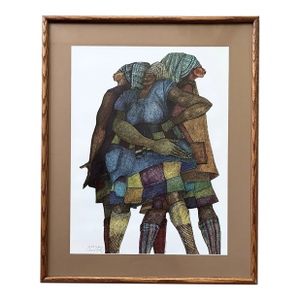 1990 Charles Bibbs “Patches” Framed & Signed Print