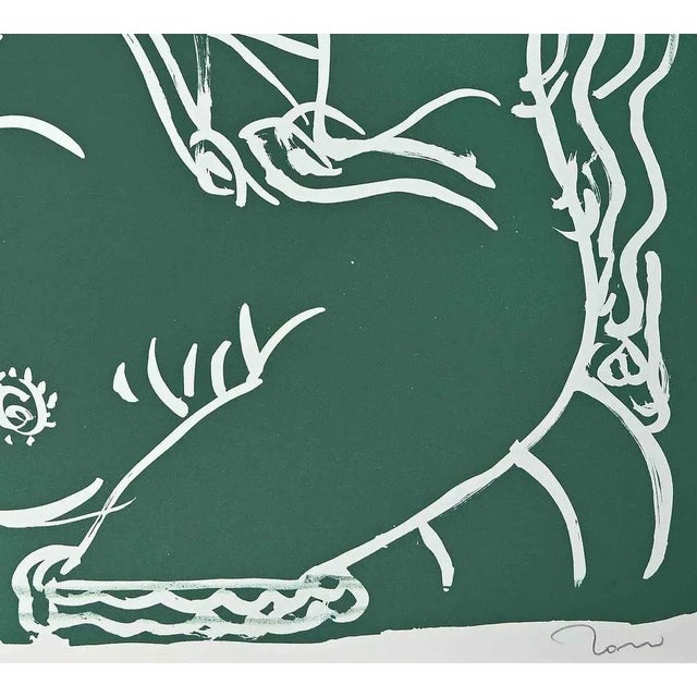 Devils is an original lithograph realized by Tono Zancanaro in 1981. Hand-signed. Artist's Proof. This piece is attributed...