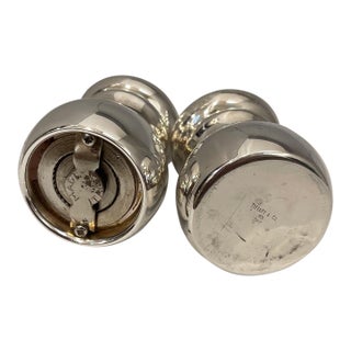 Vintage Tiffany & Co. 925 Sterling 2 Silver Salt & Pepper Shaker Set 174 Gm For Sale