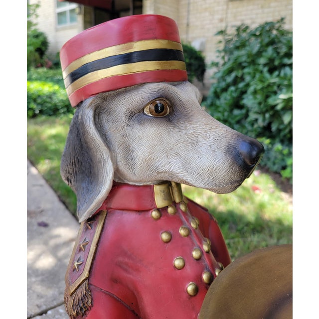 Contemporary 1990s Bombay Company Dudley the Bellhop Dog Butler Tray For Sale - Image 3 of 14
