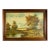 Mid-Century Signed Original Oil Painting on Canvas, Lake & Mountains 29x41 For Sale
