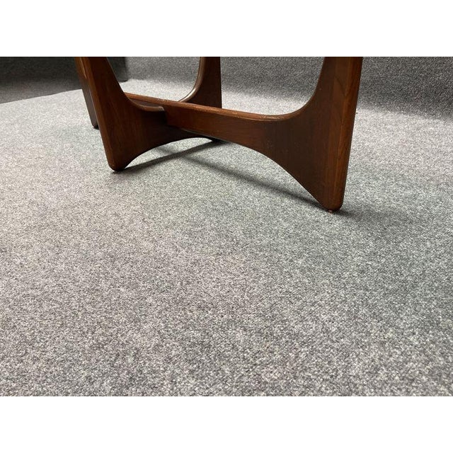 MCM Stingray Wood and Glass Coffee Table in Manner of Adrian Pearsall "Stingray Table For Sale In San Diego - Image 6 of 8