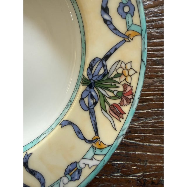Ceramic 1990s Villeroy Boch Castellina 9 Inch Rimmed Soup Pasta Bowls Citta Campagna - Set of 7 For Sale - Image 7 of 10