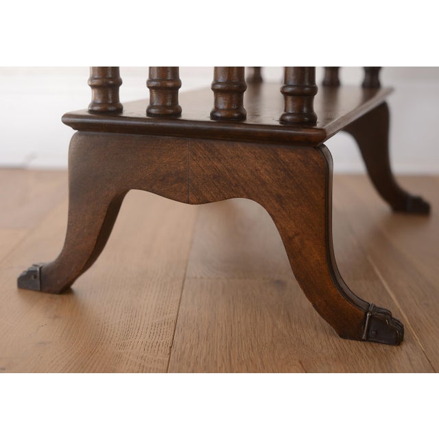Antique Victorian Mahogany Side Table With Lion Feet For Sale - Image 11 of 15