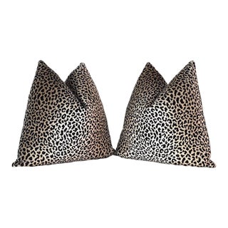 Designer Leopard Print Throw Pillows For Sale