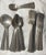 Sterling Silver Mixed Set of American Reed & Barton 1889-1946. 3 Soup 5 Butter 11 Teaspoon 5 Dinner Forks 6 Demitasse Spoons - 30 pcs For Sale - Image 9 of 9