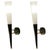 Opaline Glass and Metal Wall Lights, 1960s, Set of 2 For Sale - Image 10 of 10