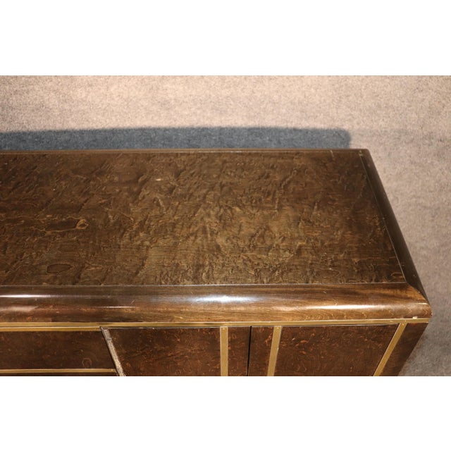 Brown Mid 20th Century Mid-Century Mastercraft Style Dresser For Sale - Image 8 of 9