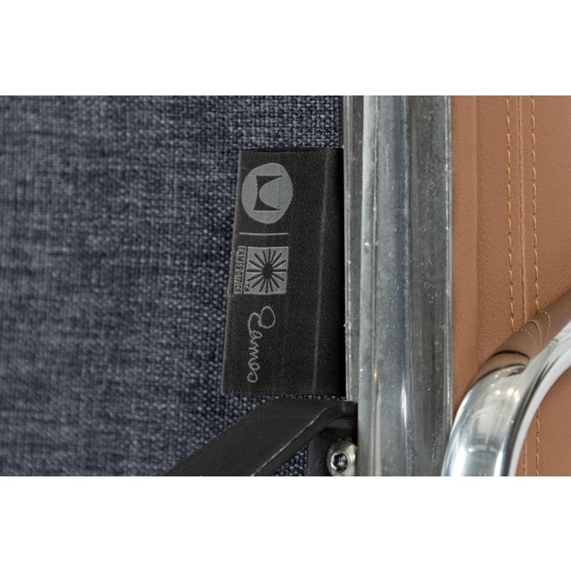 Eames for Herman Miller Aluminum Group Office Chair in Schumacher Vegan Leather For Sale - Image 13 of 13