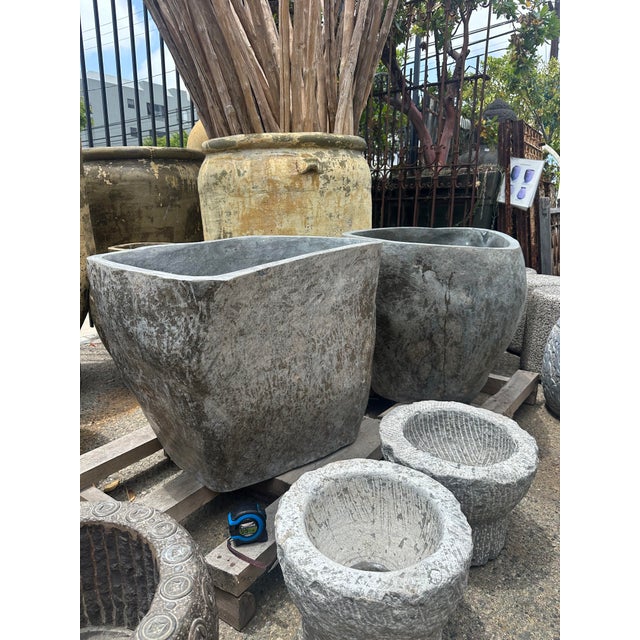 Vintage Giant Stone Boulder Bowl For Sale - Image 4 of 6