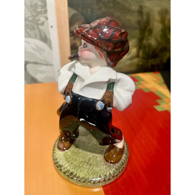 Child with Cigar in Ceramic by Sandro Vacchetti for Lenci, 1935 For Sale - Image 4 of 4