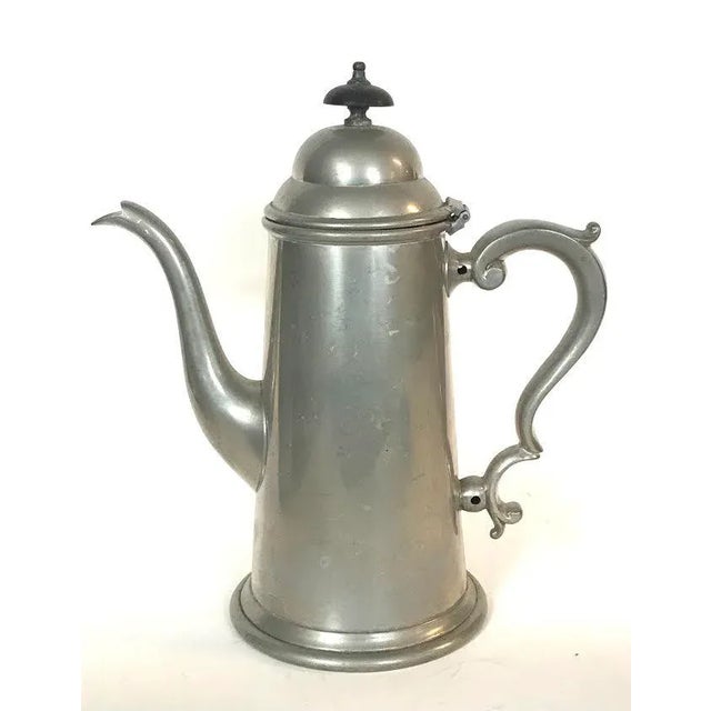 Antique English Craftsman Pewter Sheffield England coffee pot circa 1920. I very good all original antique condition minor...