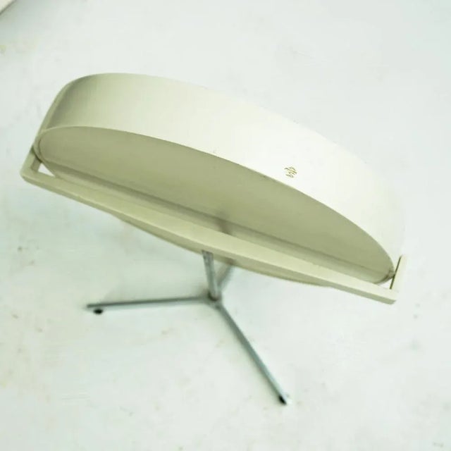Scandinavian White Lacquered Table Mirror attributed to U. & Ö. Kristiansson for Luxus, 1960s For Sale - Image 6 of 11