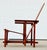 1960s Attributed to Gerrit Rietveld 1917 Designed Red and Blue Chair Studio Reproduction 1960s Rosewood For Sale - Image 5 of 6