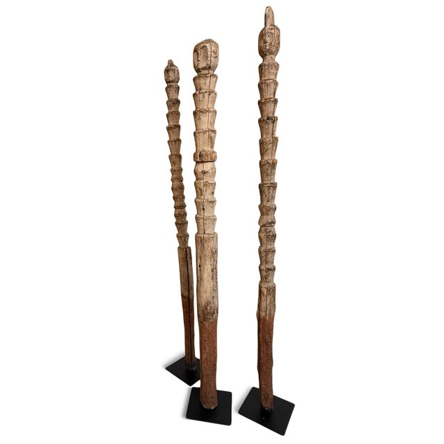 Antique African Dinka Property Post Sculpture on Stand For Sale - Image 12 of 12