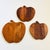 Mid Century Wood Apple Trivets - Set of 3 - Made in Japan For Sale - Image 12 of 12