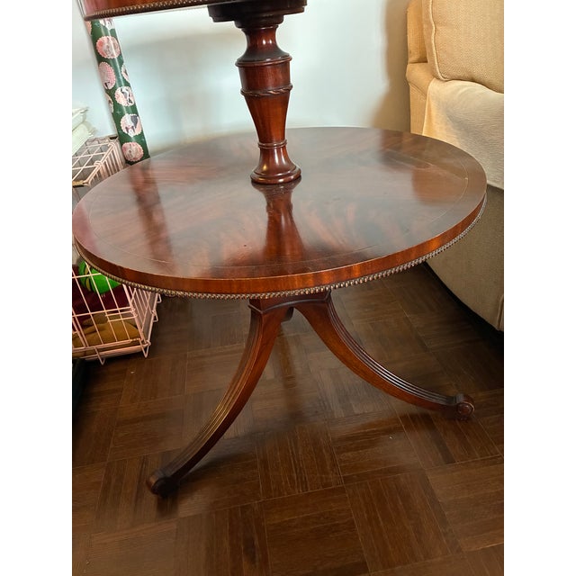 Vintage Solid Wood Two Tiered End Table For Sale - Image 4 of 17