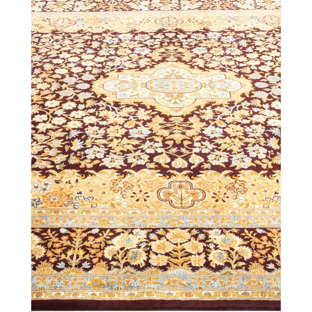 Solo Rugs Mogul, One-of-a-Kind Hand-Knotted Area Rug - Red, 6' 1" x 9' 10" For Sale - Image 4 of 8