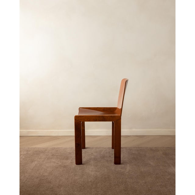 Italian Plywood Dining Chairs by Molteni, 1970s, Set of 4 For Sale - Image 11 of 18