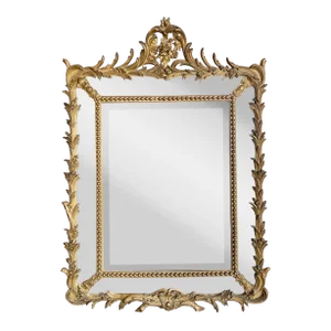 19th Century French Louis XV Style Carved and Gilt Wood Mirror