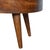 Wood Rounded Chestnut Mango Wood Coffee Table With Drawer For Sale - Image 7 of 7