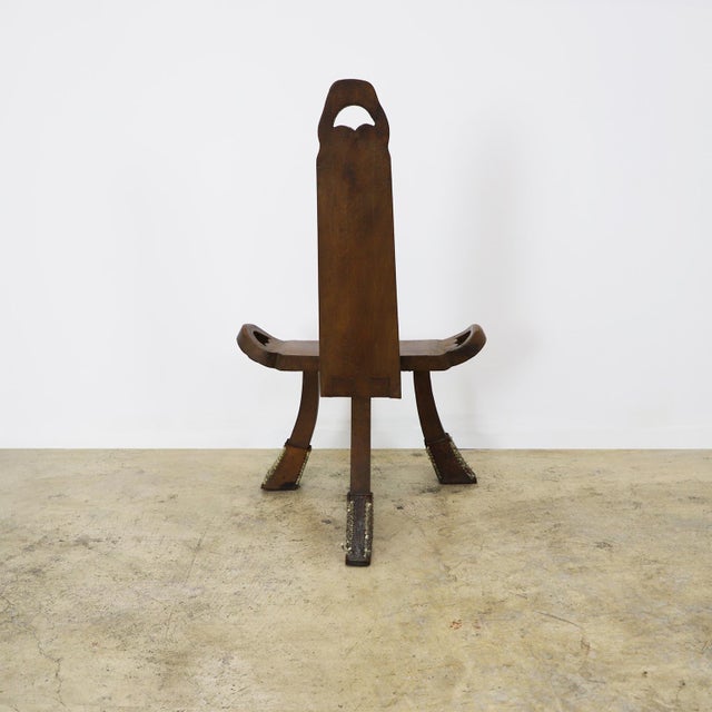 William Spratling Spanish Chair or "Silla Partera" in the style of Whilliam Spratling For Sale - Image 4 of 5