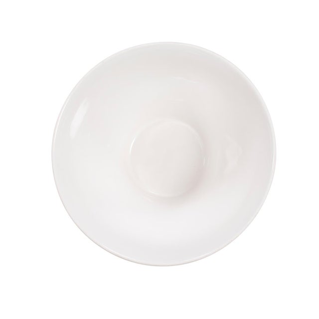 Kenneth Ludwig Chicago White Harlequin Earnware Pot- Large For Sale - Image 4 of 8