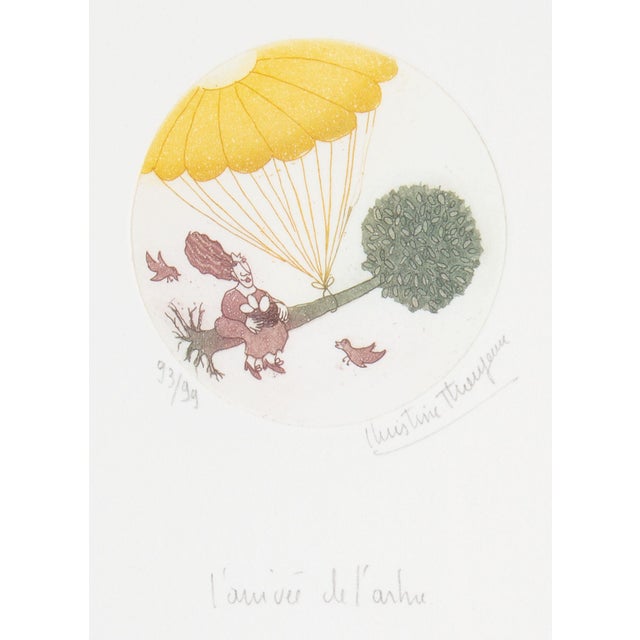 Figurative “The Arrival of the Tree” Aquatint Print by Christine Thouzeau For Sale - Image 3 of 6