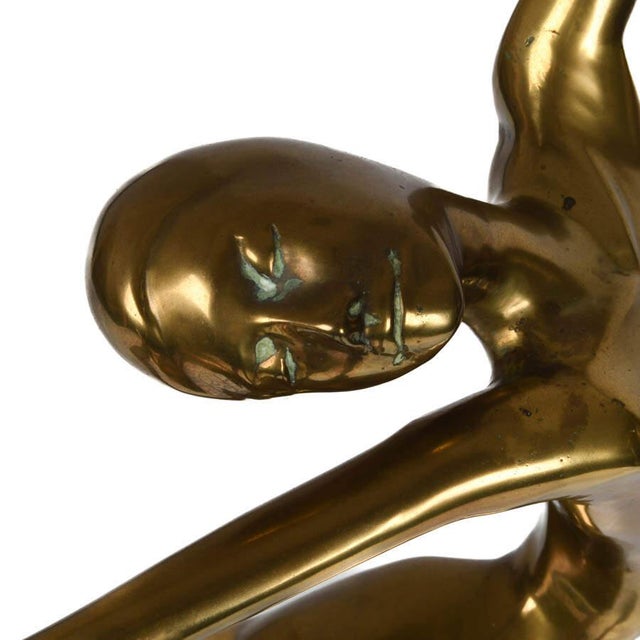 Metal Signed Bronze Ballerina Sculpture Limited Edition 6/10 by Sepy Dobronyi For Sale - Image 7 of 7