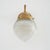 Decorative Acorn Holophane Brass Wall Light For Sale - Image 4 of 10