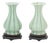 Pair of Vintage Chinese Celadon Porcelain Yuhuchunping Vases For Sale