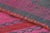 Textile Vintage Frazada Kilim in Pink & Charcoal Geometric Pattern - Rug & Kilim For Sale - Image 7 of 7