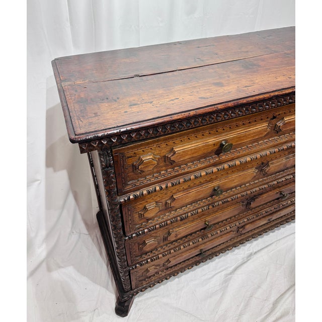 Antique Italian Dresser/Chest of Drawers C 1700s For Sale - Image 4 of 7