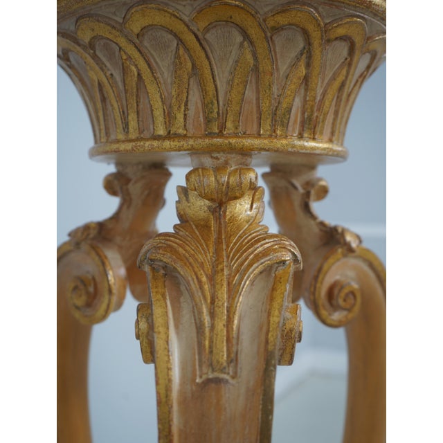 Pair French Louis XVI Italian Made Marble Top Pedestals For Sale - Image 10 of 14