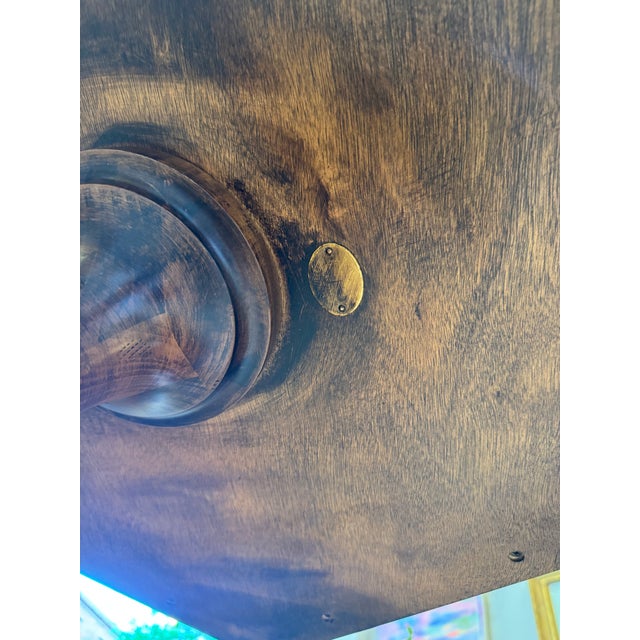 Wood Late 20th Century CTH Sherill Occasional Antique Mahogany Octagon Table For Sale - Image 7 of 9