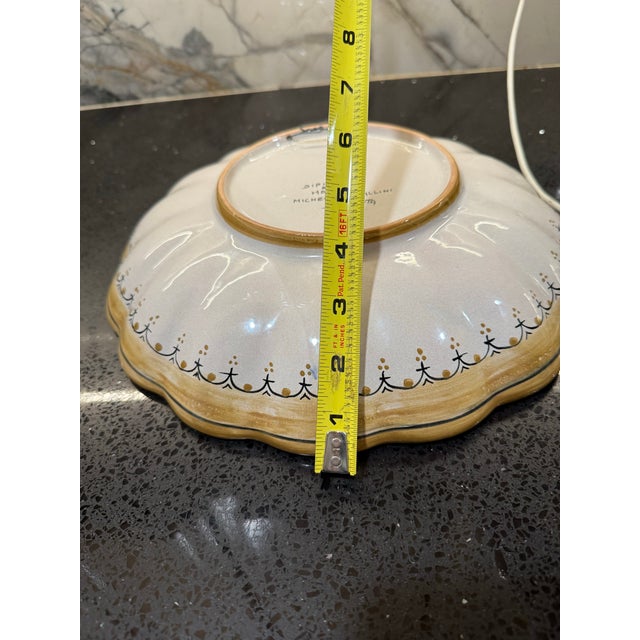 1960s Deruta Bowl Made in Italy by Michela Cavallini For Sale In Palm Springs - Image 6 of 11