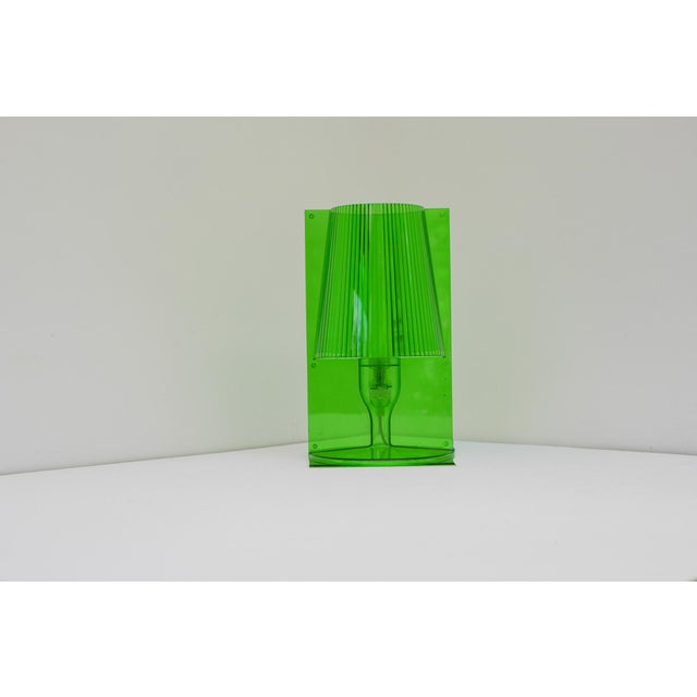 Lime Take Table Lamp in Green Transparent Polycarbonate by Ferruccio Laviani for Kartell, 2003 For Sale - Image 8 of 17
