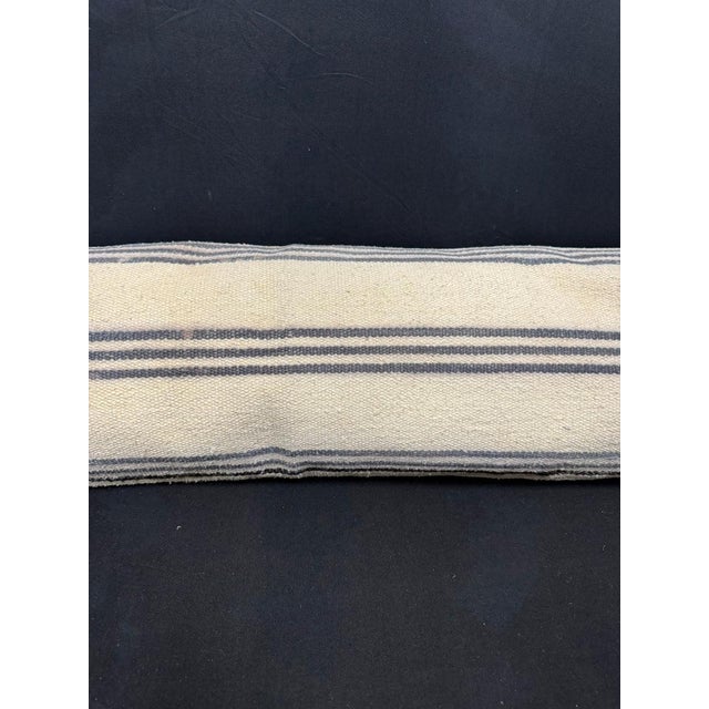 Contemporary Turkish Hemp Pillow Cushion Natural Beige Gray Cushion Cover 12"x46" For Sale - Image 3 of 4
