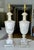 Neoclassical Large Pair Italian Column Neoclassical Alabaster Table Lamps For Sale - Image 3 of 16