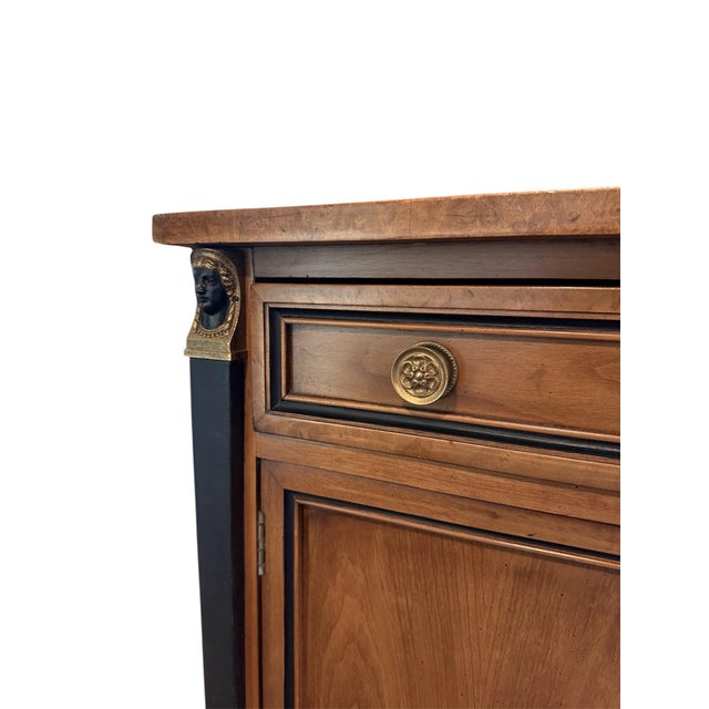 Mid 20th Century Biedermeier Style Bedside or Side Table With Neoclassical Accents For Sale - Image 9 of 10