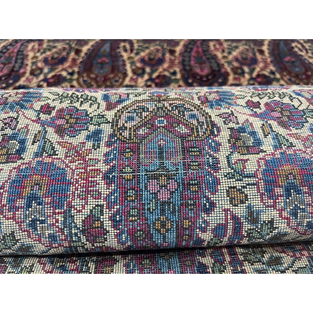Extremely Fine Antique Persian Silk Mohtasham Kashan Rug 4'2" X 6’9" For Sale - Image 10 of 10