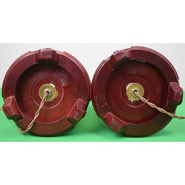 Avocado Mid 20th Century "Set of 2 Equestrian Cavalry Decoupage Lamps" Provenance: The Susie Hilfiger Collection For Sale - Image 8 of 14