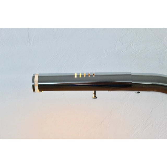 1970s Paul Mayan Style Chrome Lucite Tubular Floor Lamp Mid-Century Modern Chrome For Sale - Image 5 of 13