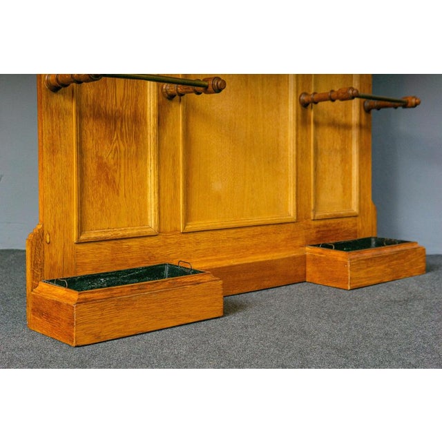 Wood Vintage Mirror Hallway Cupboard For Sale - Image 7 of 18