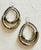 Metal Vintage Boho Chic Mixed Metal Double Hoop Statement Earrings For Sale - Image 7 of 8